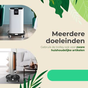 Sunny Tree Plantentrolley - Draagkracht tot 300 KG - 360 Graden Draaibare Wielen - Ø 30-50 Centimeter
