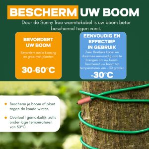 Warmtekabel tegen vorst - warmteslang - 8 meter lengte